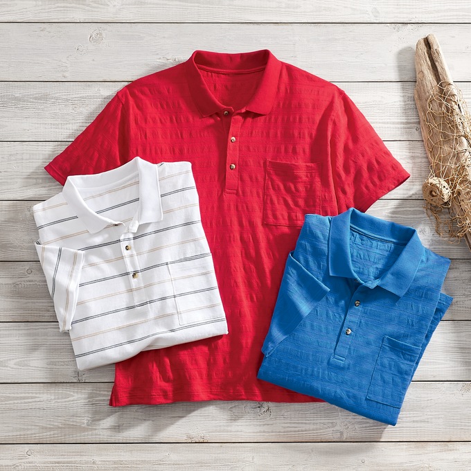 Men's Short Sleeve Polo, , large