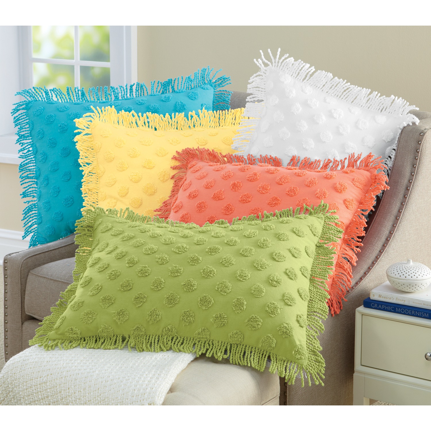 Chenille Dot Bedspread and Sham Montgomery Ward