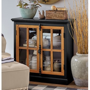 Short Window Pane Cabinet, , large