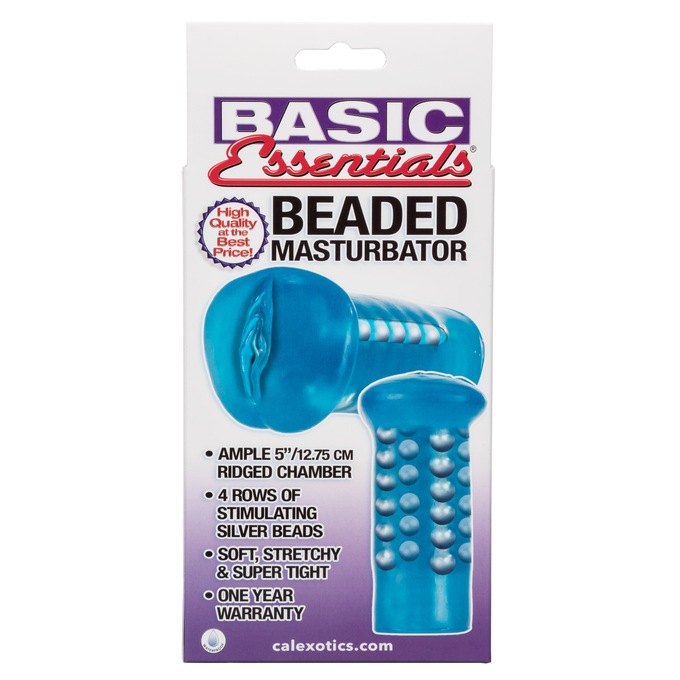 Blue Beaded Masturbator, , large