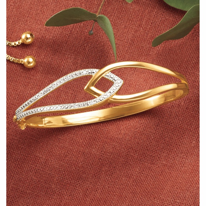 Diamond Bangle, , large