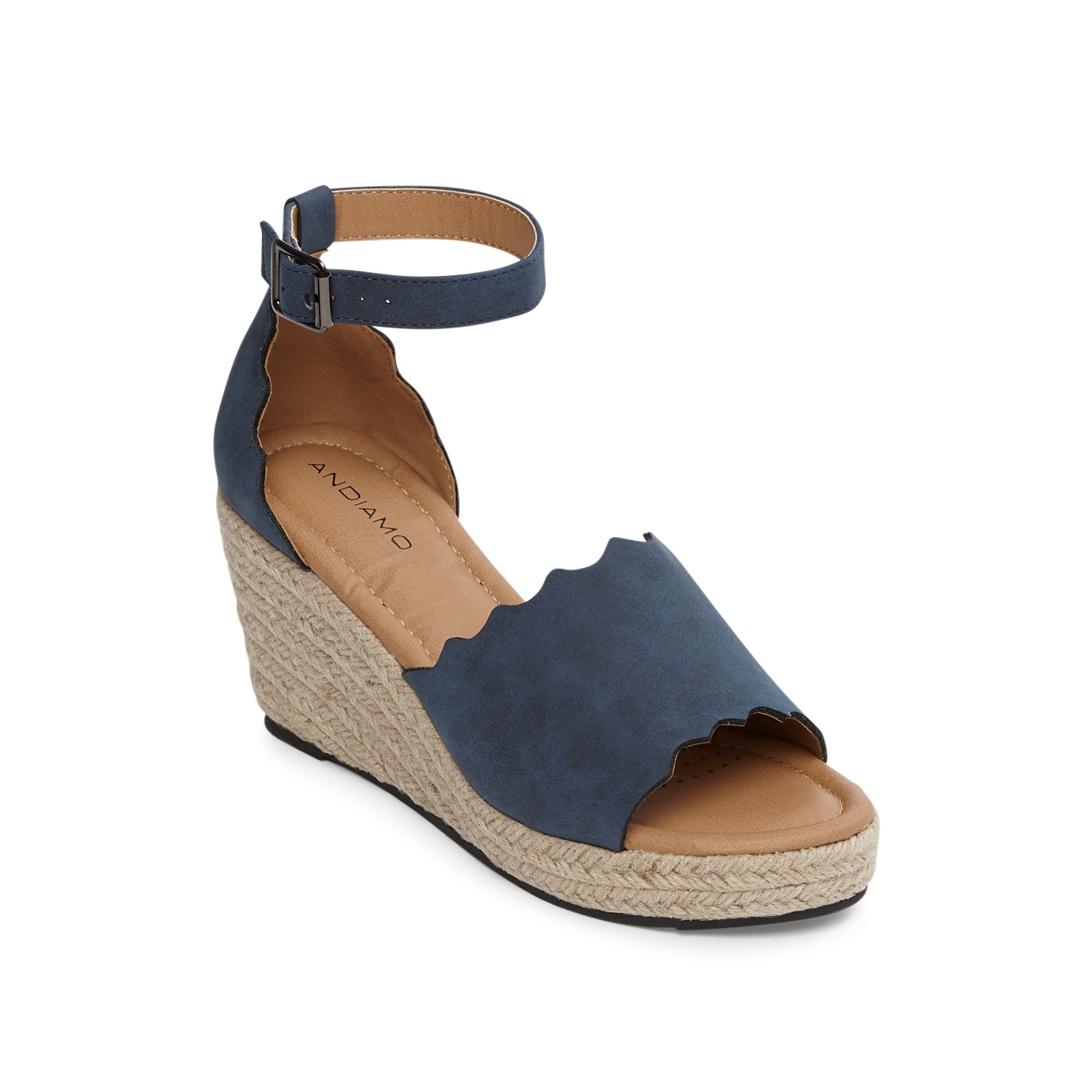 scalloped espadrille sandals