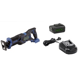 Buy All and Save Pack: Powr-Kraft 20V Reciprocating Saw with 4.0Ah Lithium-Ion Battery &amp; Charger by Montgomery Ward, , large