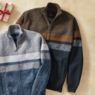 Full-Zip Fleece-Lined Sweater, , large