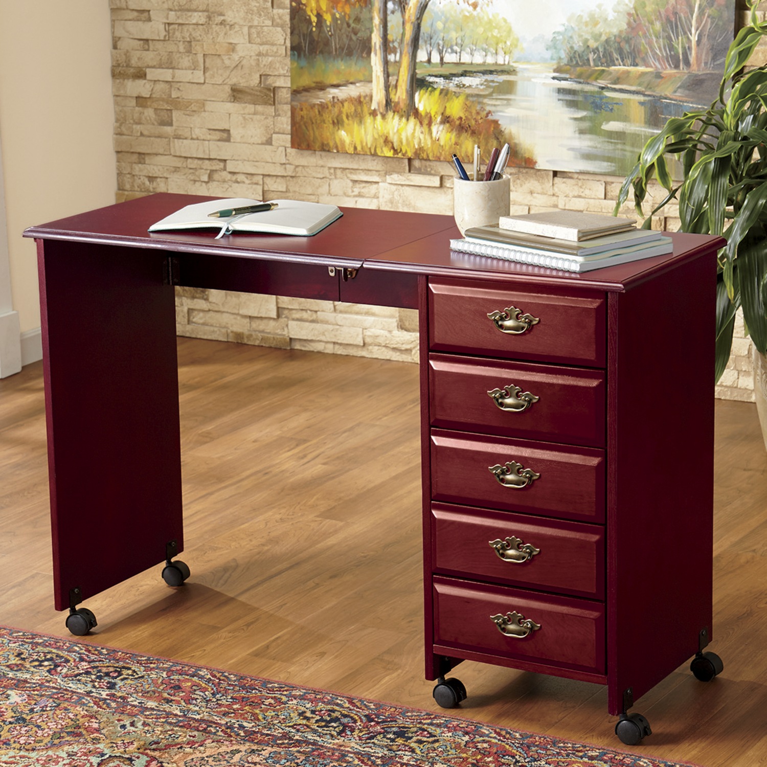 Folding, Rolling Desk Montgomery Ward