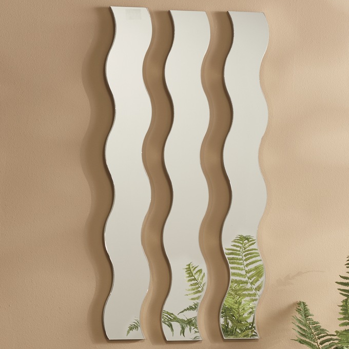 3 Piece Wave Mirror Set Montgomery Ward