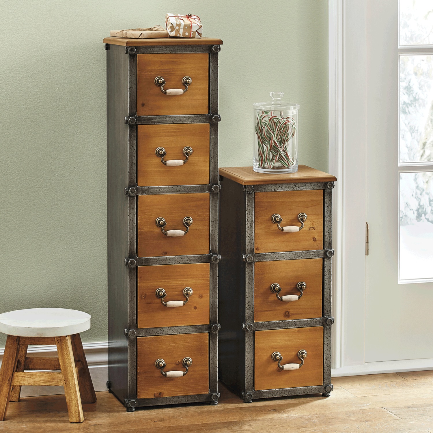 Rustic Drawer Cabinet | Montgomery Ward
