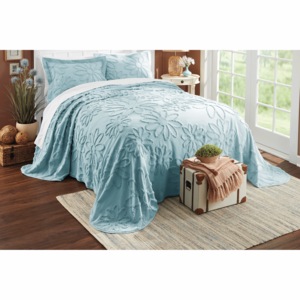 Daisy Chenille Bedspread, , large