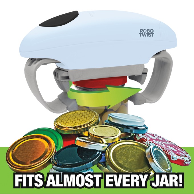 Robo Twist Jar Opener, Blue, large
