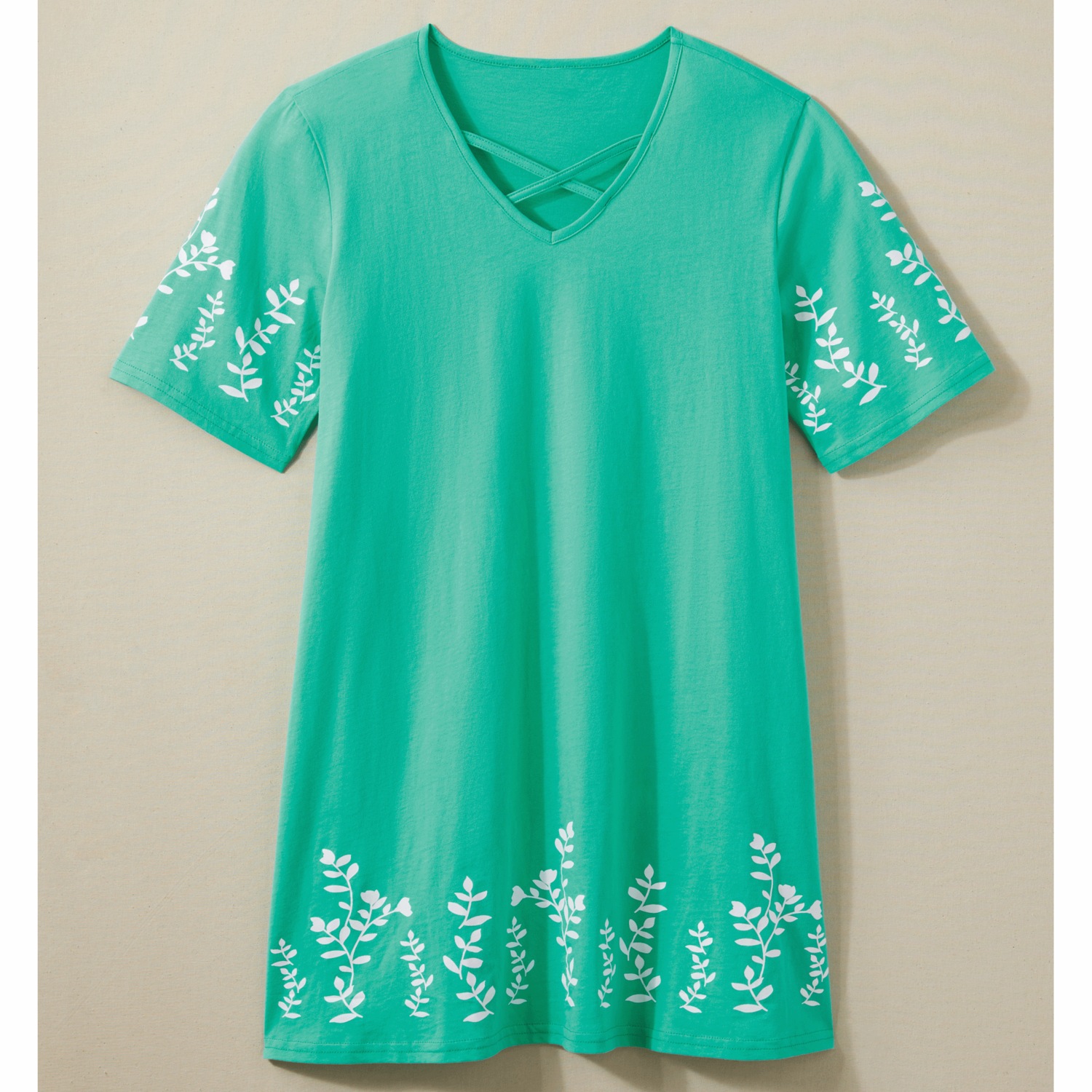 Crossover Neck Tunic | Montgomery Ward