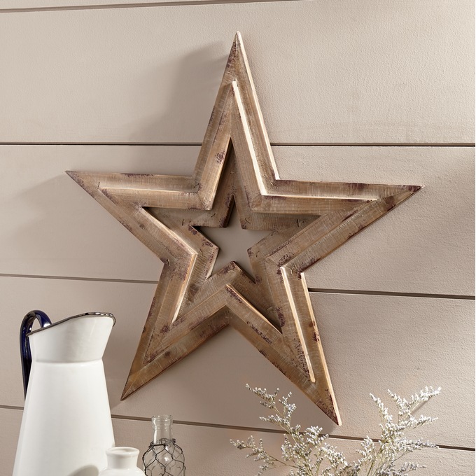 Wood Star Wall Decor Montgomery Ward