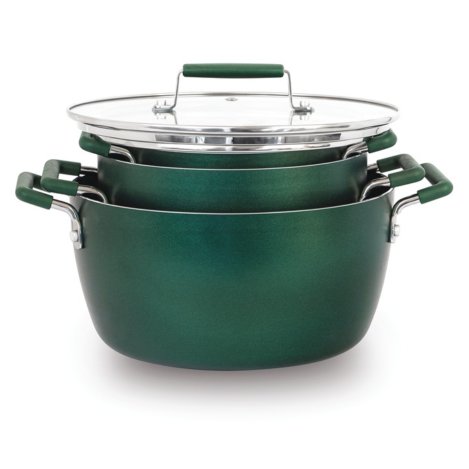 Granitestone Diamond 6-Piece Nesting Pot Set, , large