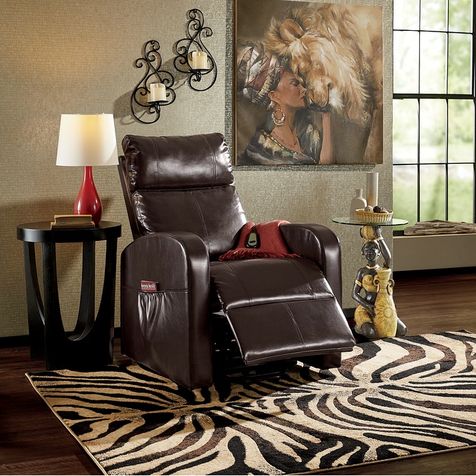 Power Lift Recliner Chair, Faux Leather, , large