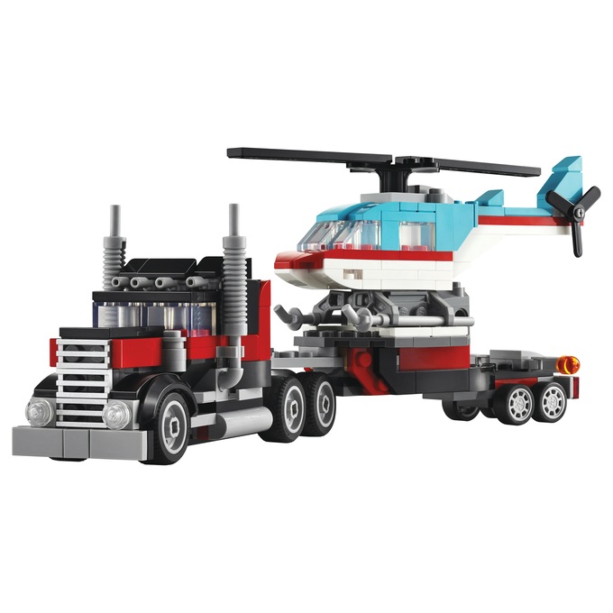 LEGO Creator Flatbed Truck with Helicopter, Multi, large