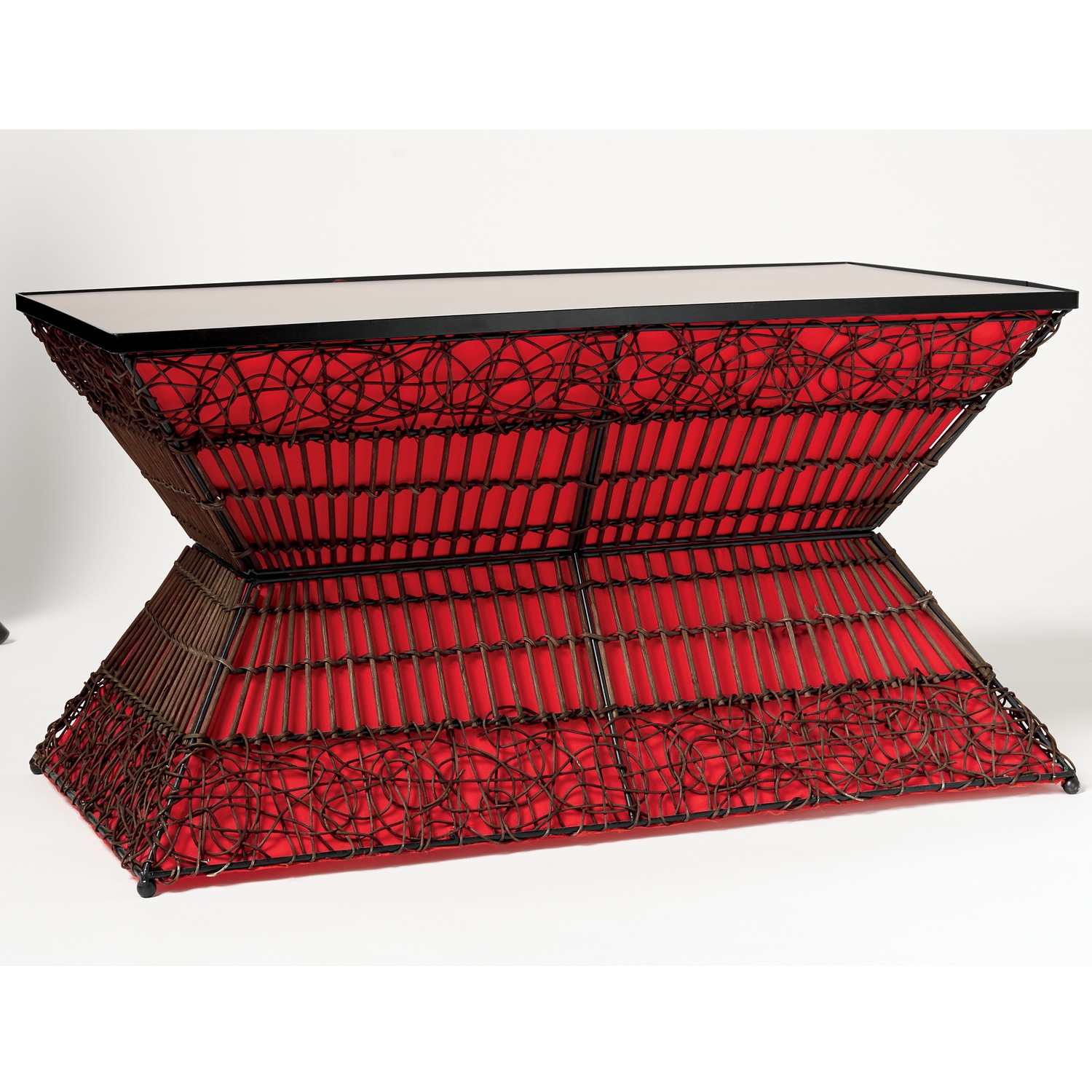 Zain lighted rattan coffee table new arrivals