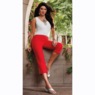 Mariah Button-Leg Capri, , large