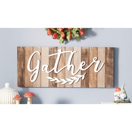 Plank-Style Gather Sign, , large