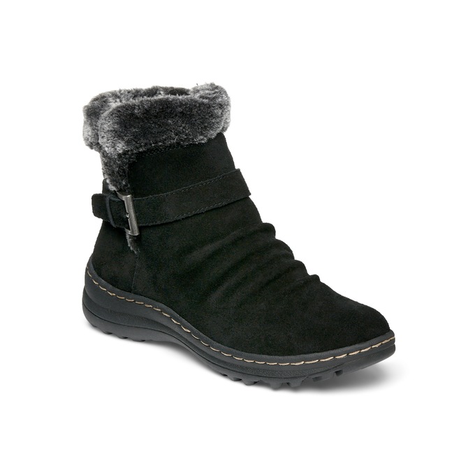 Baretraps Arlow Fur Trimmed Suede Bootie Montgomery Ward