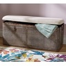 Galvanized Metal Storage Trunk Bench, , large