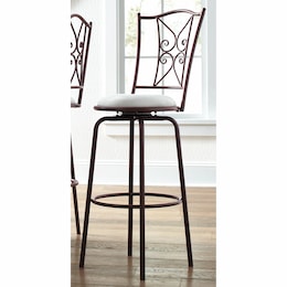 Amira Scroll Swivel Bar Stool, , large