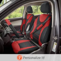 14-Piece Car Seat Cover Set - Universal Fit with Steering Wheel and Belt Covers, , large