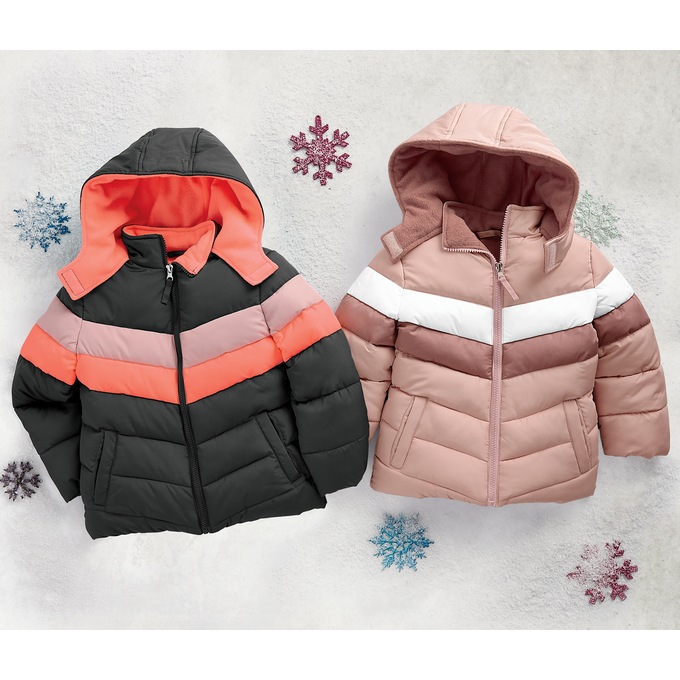 Platinum Girls&#39; Colorblock Puffer Jacket, , large