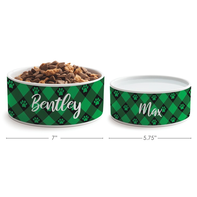Personalized Holiday Small Pet Bowl, , large