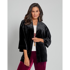 Marcie Velvet Kimono Jacket, , large