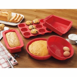 5-Piece Silicone Bakeware Set, , large
