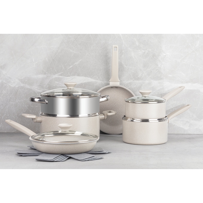 20-Piece Granitestone Desert Cookware Set, , large
