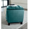 Hudson Ottoman, Teal, large