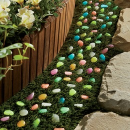 Glow-In-The-Dark Garden Pebbles, , large