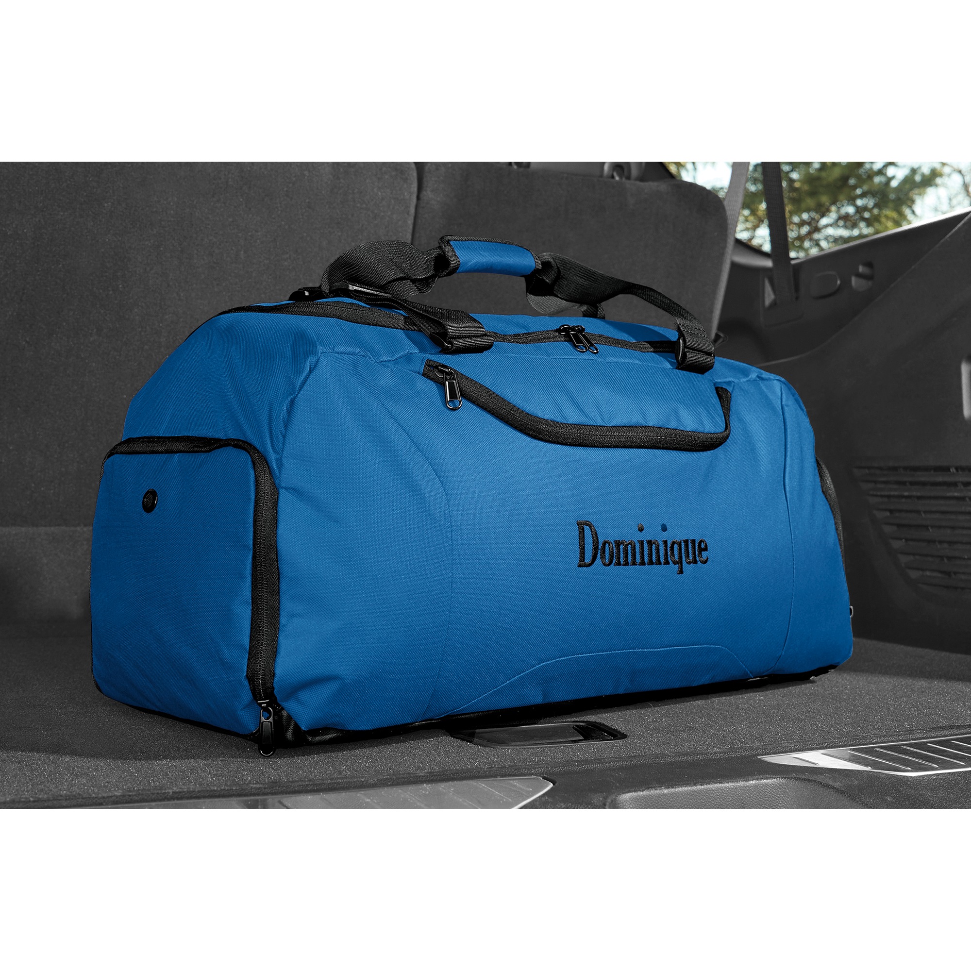 Personalized 23" Duffel with Shoe Pocket, Royal, large