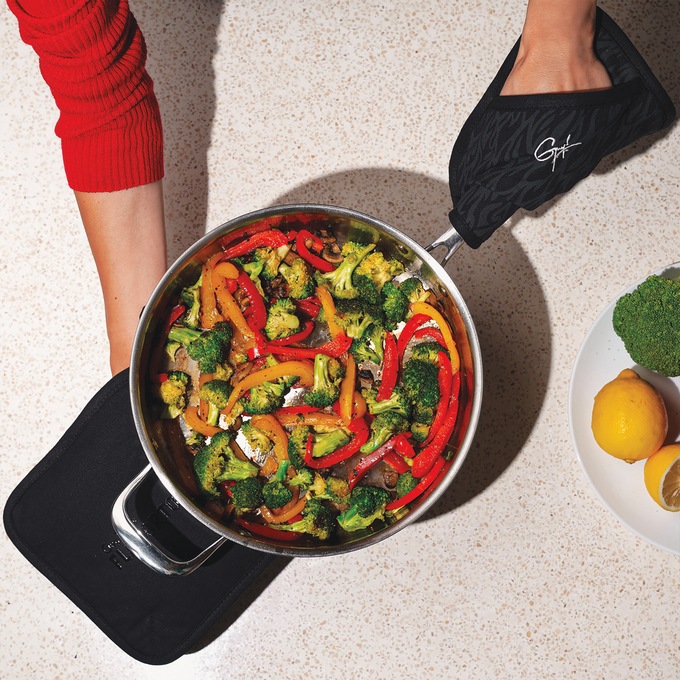 Guy Fieri Flavortown 10-Piece Stainless Steel Cookware Set, , large