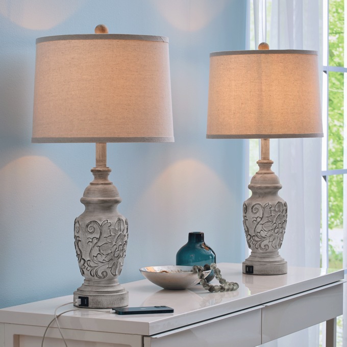 Set of 2 USB Agiatha Lamps, , large