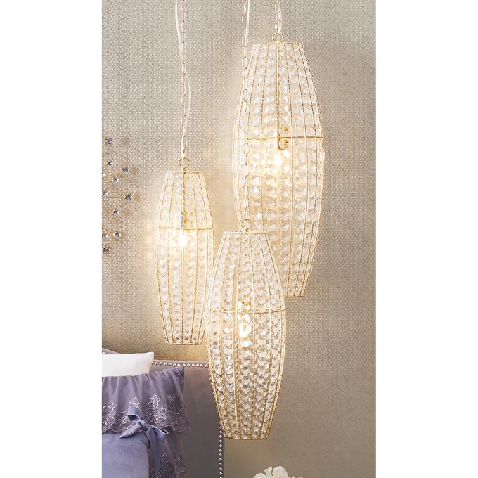 Faux-Crystal Medium Lamp, , large
