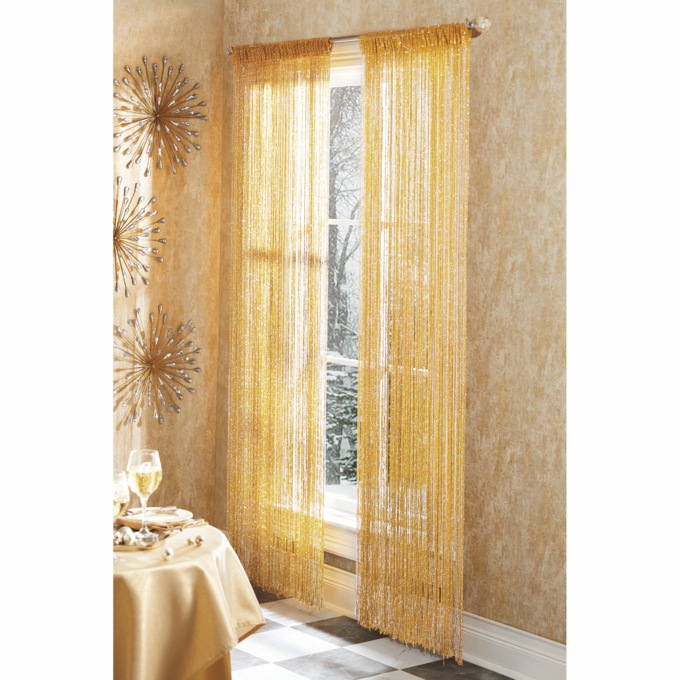 Metallic String Curtain, , large