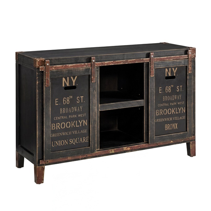 Rustic Media Stand, , large