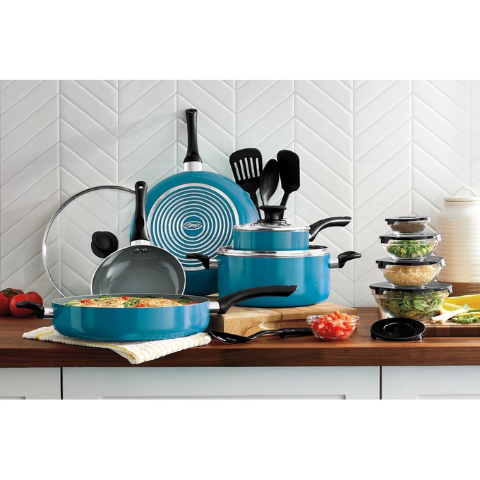 Ginny's 22-Piece Ceramic Cookware Set, , large