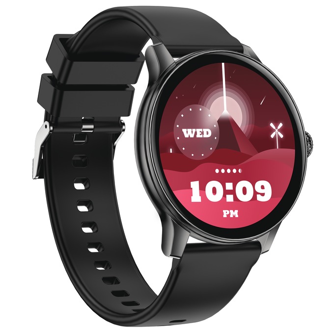 IG Round Smartwatch, Black, large