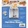 Hamilton Beach Stainless Steel 2-Slice Toaster, Stainless Steel, large