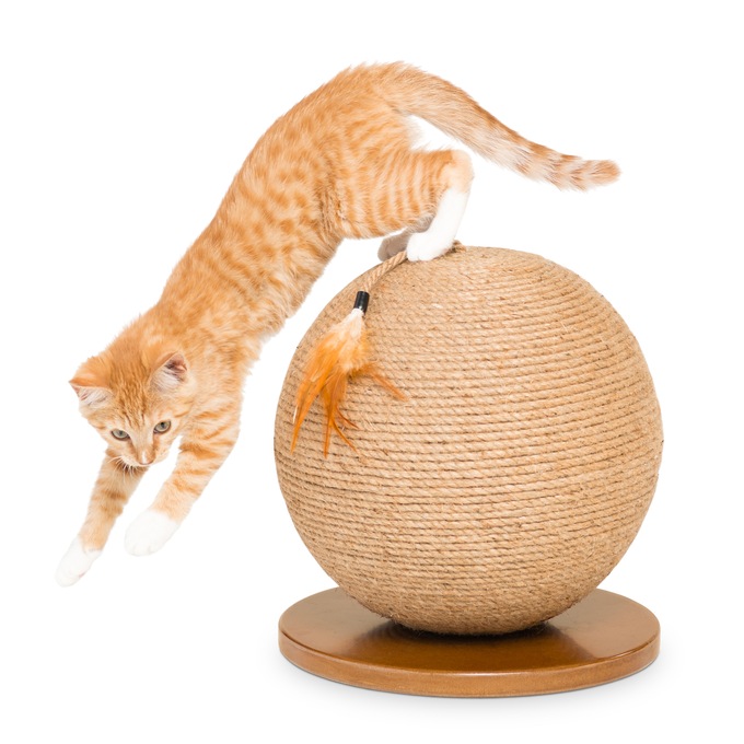 Kitty Power Paws Sphere Scratching Post, , large