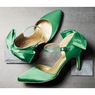 D'orsay Bow Pump for Women with Memory Foam and 3" Heel, , large