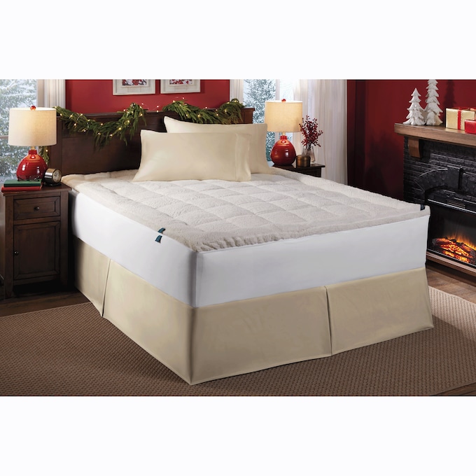 Sherpa Top to Cool Mattress Pad, , large