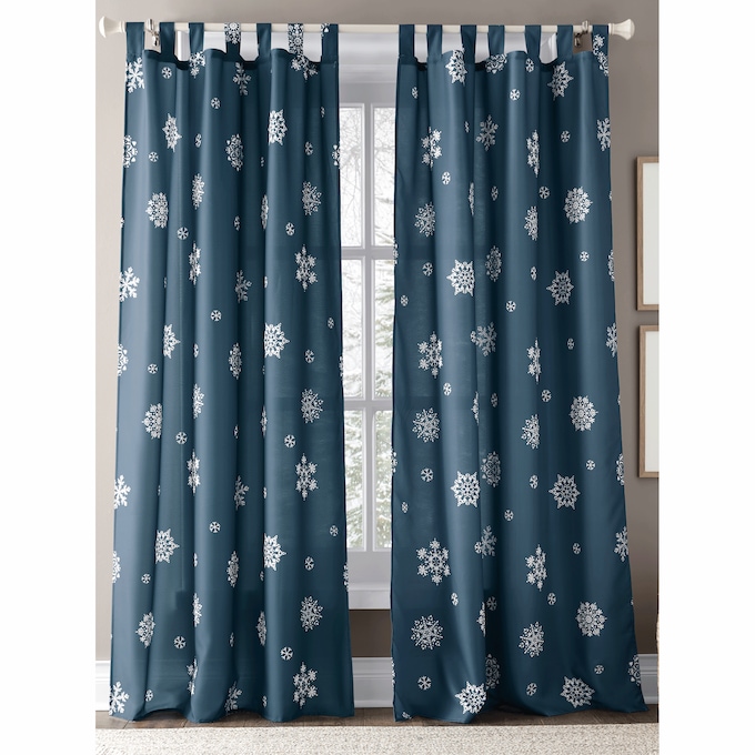 Scattered Snowflake Tab Top Panel, , large