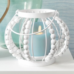 Rounded Bliss Beaded Lantern, , large