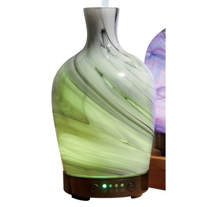 Glass Vase Artesian Diffuser, Marble, large