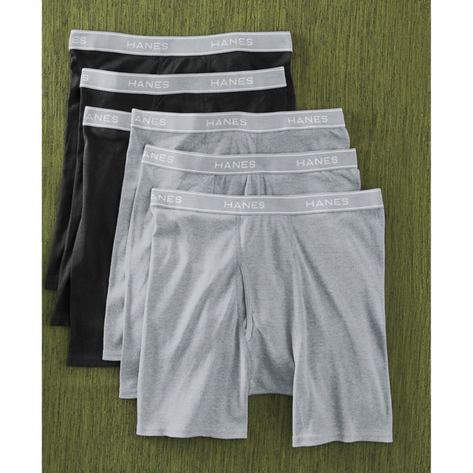 Hanes 6-Pack Knit Boxer Brief, , large