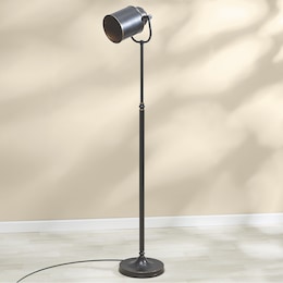 Black Floor Spotlight Lamp, , large