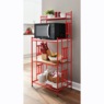 Romann Microwave Stand, Red, large